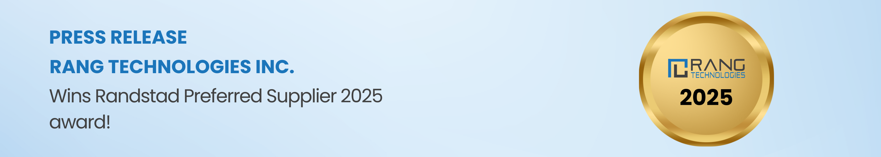 Rang Technologies Recognized as a 2025 Randstad Sourceright Preferred Supplier for the Second Consecutive Year